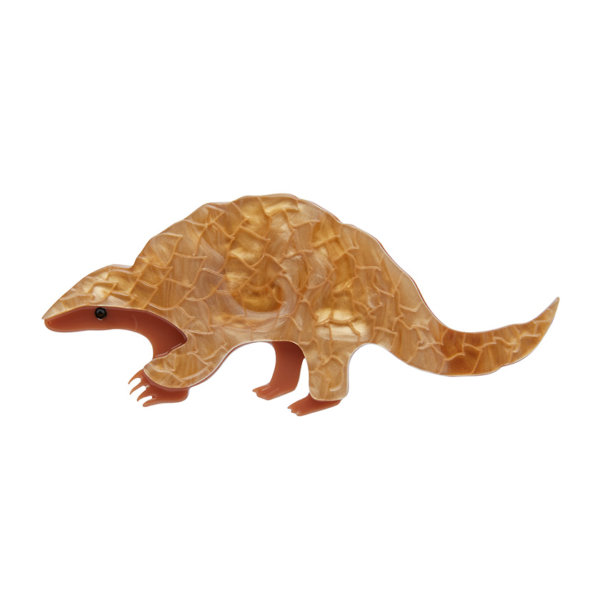 Roly Poly Pangolin Brooch